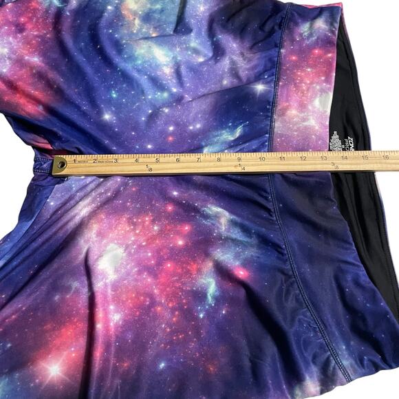 Zone Pro Womens Plus 3X Space Star Leggings Blue Purple Celestial Galaxy Cosmos - Picture 7 of 8